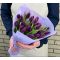 25 purple tulips